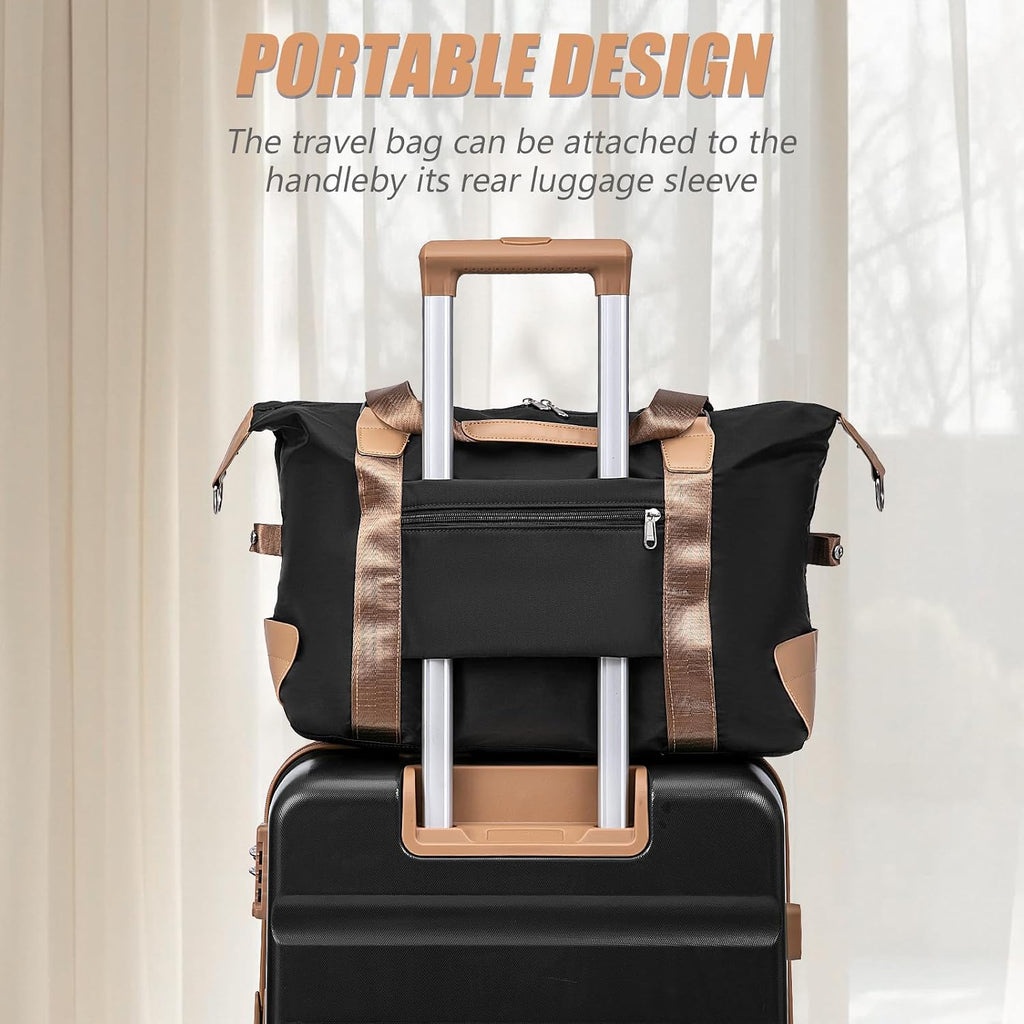 Eeeza 7P-3PCS-Black Hardside Luggage Set – 3PCS, Black – Black / 3PCS – product detail