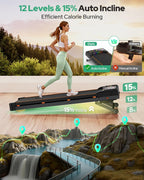 Rayspace D1 Under-Desk Walking Treadmill – Black – product detail