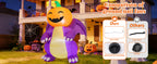 COMIN CO-69725 6-Foot Halloween Pumpkin & Dragon Inflatable – Purple – product detail