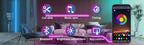 KSIPZE RGB LED Strip Lights with App and Remote Control, 100 ft