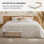 Bedsure Prewashed King Comforter Set, 3 Pieces, Beige