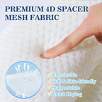 Ozyalo Mesh Bath Pillow with Six Suction Cups, White