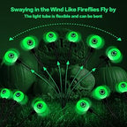 BeHiller BGYQG001 2-Pack 12-LED Solar Eyeball Garden Lights – Green – product detail