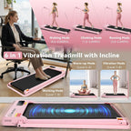 ANCHEER Under-Desk Walking Treadmill – Fashion Pink – product detail