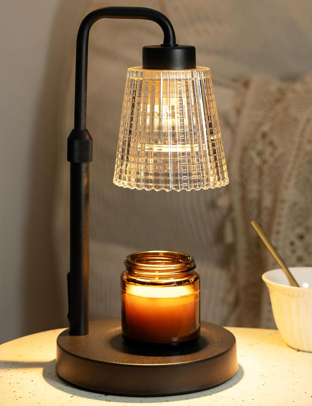 GODONLIF Adjustable Candle Warmer Lamp, Black