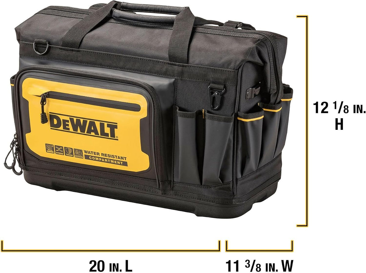 DEWALT DWST560104 20-Inch Wide-Mouth Tool Bag – Black, Yellow – product detail
