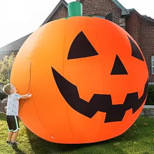 ZPISF Pumpkin Inflatable - 001 10-Foot Halloween Pumpkin Inflatable – 10 FT Giant Pumpkin