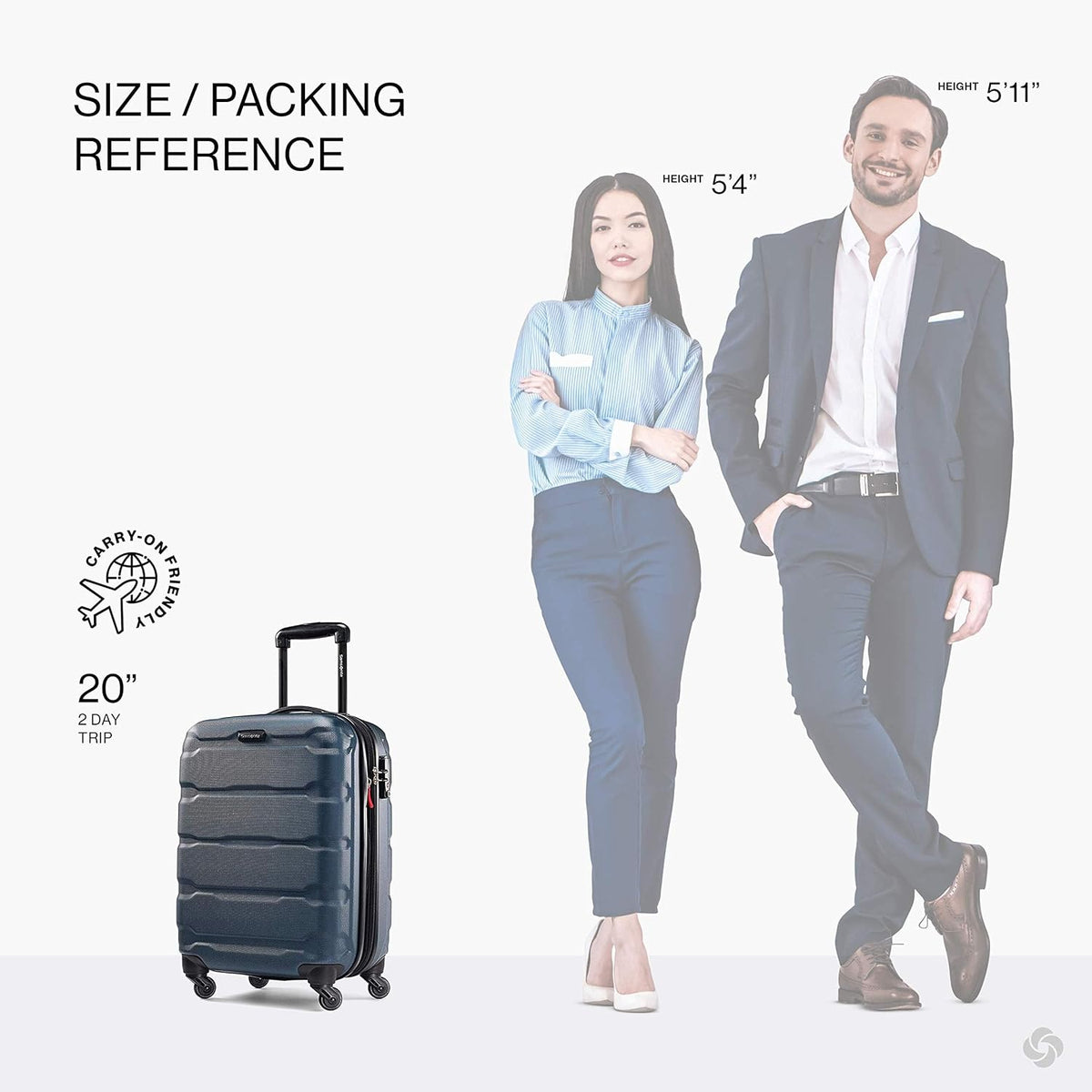 Samsonite 68308-2824 Hardside Carry-On Suitcase – Carry-On 20-Inch, Teal – Teal / Carry-On 20-Inch – product detail