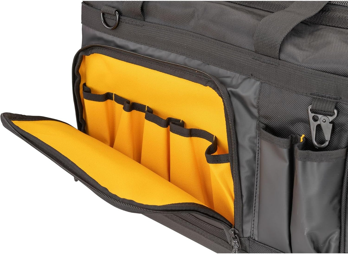 DEWALT DWST560104 20-Inch Wide-Mouth Tool Bag – Black, Yellow – product detail