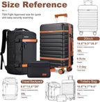Velaybor LUG190602# Luggage Set – 3 Piece Set (20inch), Black – Black / 3 Piece Set (20inch) – product detail