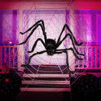 JOYIN 10871 2-Pack Hairy Halloween Spider Decorations – 59inch, Black – 59inch / Black – product detail