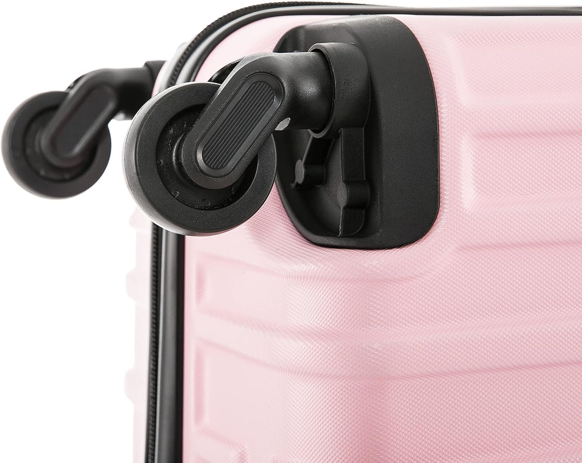 InUSA IUVAS00M-PNK Hardside Suitcase – 24 Inch, Pink – Pink / 24 Inch – product detail