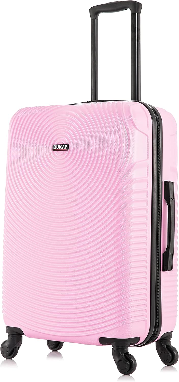 DUKAP DKINC00M-PNK Hardside Suitcase – 24 Inch, Pink