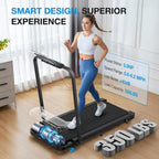 WELLFIT WFTM037 Walking Treadmill – Black with Blue – product detail