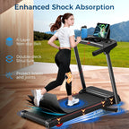 ShineMaos XMS-970NB-Black-Red Walking Treadmill – Black – product detail