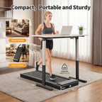 NEWBULIG Under-Desk Walking Treadmill – Black – Black / 42.2"*19.2"*3.6" – product detail