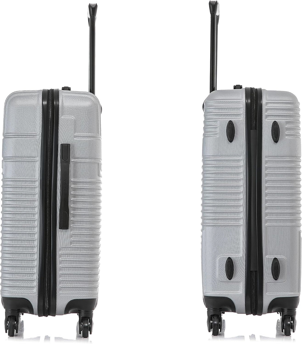 InUSA IURES00M-SIL Hardside Suitcase – 24 Inch, Silver – Silver / 24 Inch – product detail