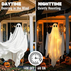 FairyGlim Lighted Halloween Swinging Ghost Decoration – White – product detail