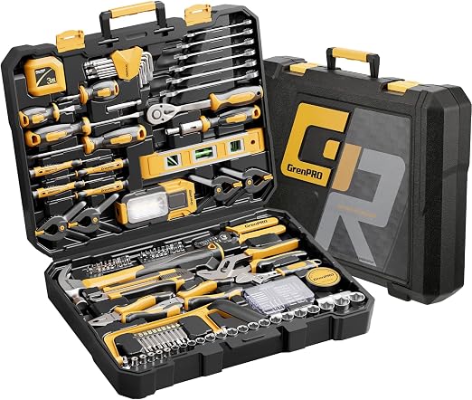 GRENPRO 074191 239-Piece Mechanics and Household Tool Kit – 239PCS Tool Kit