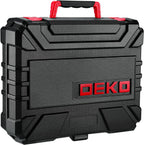 DEKOPRO 126-Piece Cordless Drill and Hand Tool Set – Red – product detail