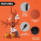 Joiedomi RH-120-2000U4-1,30048 8-Foot Halloween Tree, Ghost, Pumpkin & Tombstone Inflatable – Brown, Orange, White – product detail