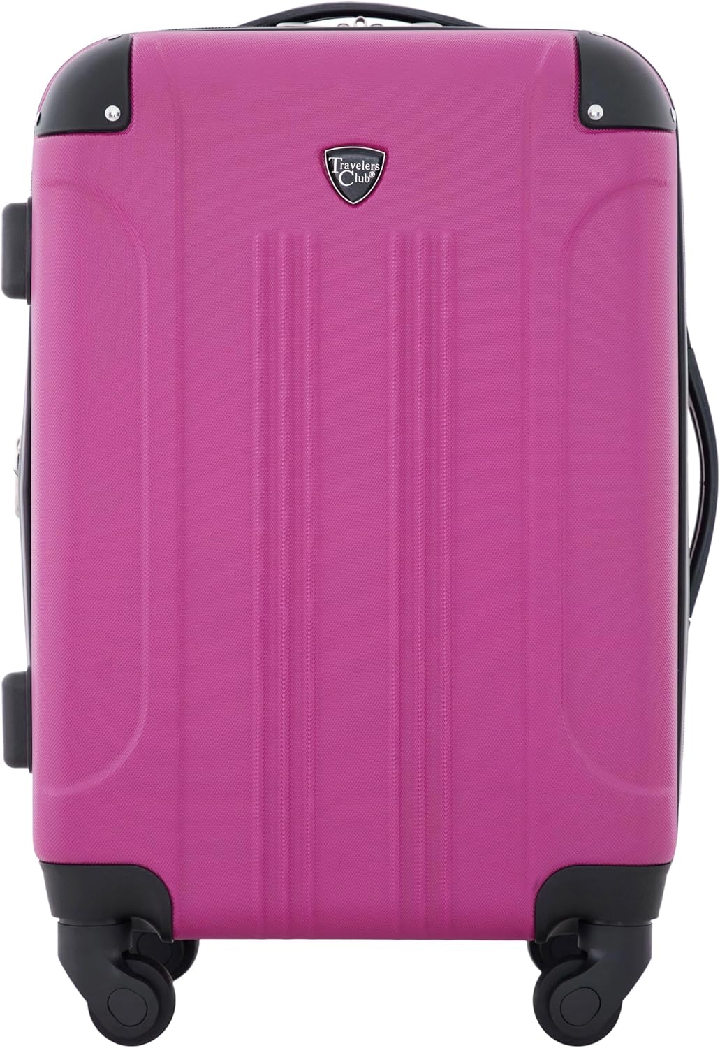 Travelers Club Hardside Carry-On Suitcase – 1-Piece (22" Carry-On), Fuchsia
