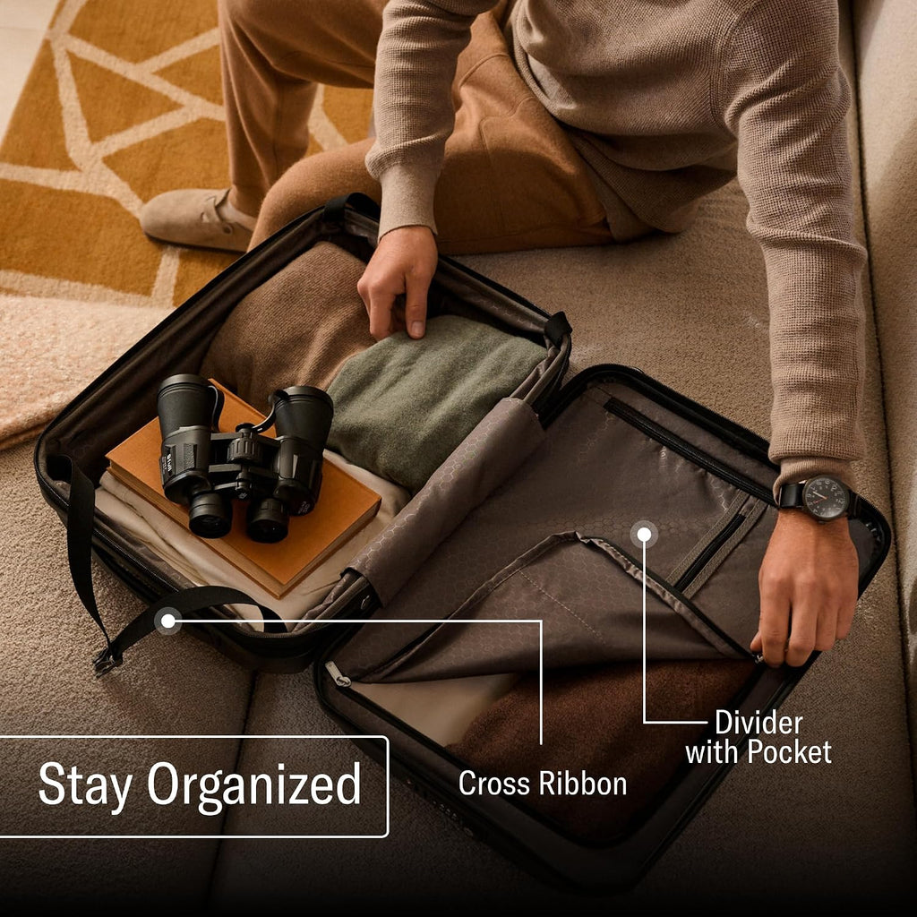 Samsonite 78257-1041 Hardside Suitcase – Checked-Large Spinner, Black – Black / Checked-Large Spinner – product detail