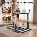 KMFurnila PBJ-P01-V2 Under-Desk Walking Treadmill – Steel Silver – product detail