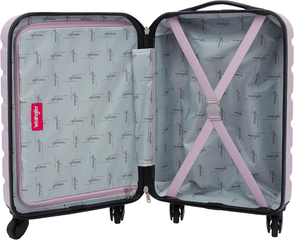 Wrangler Hardside Spinner Carry-On Suitcase – Lilac – product detail