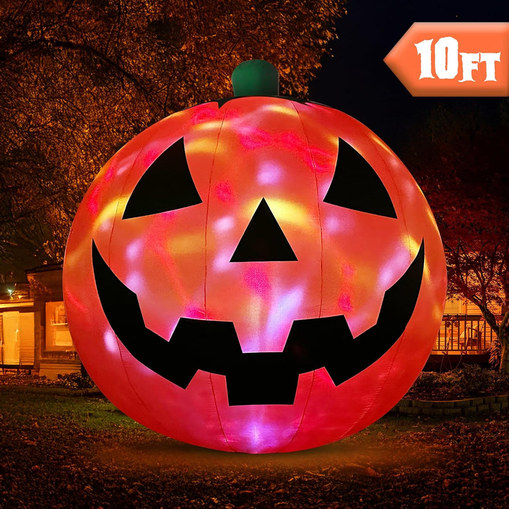 ZPISF Pumpkin Inflatable - 001 10-Foot Halloween Pumpkin Inflatable – 10 FT Giant Pumpkin – product detail
