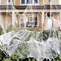 ZPISF Stretchable Halloween Cobwebs with 30 Spiders, Large