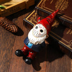 SPINNDO w-01-red Halloween Horror Garden Gnome Statue – Red – Red / 5 inches – product detail