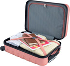 Travelers Club Carry-On Suitcase – 22-Inch, Rose Gold – Rose Gold / 22-Inch – product detail