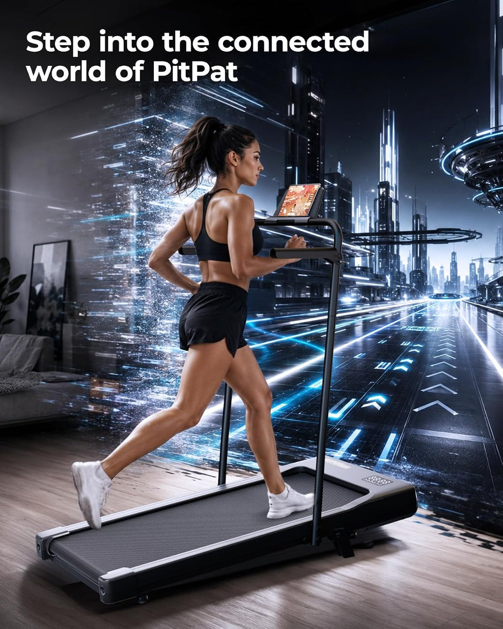 Superun BA09-F4 Walking Treadmill – True Black – product detail
