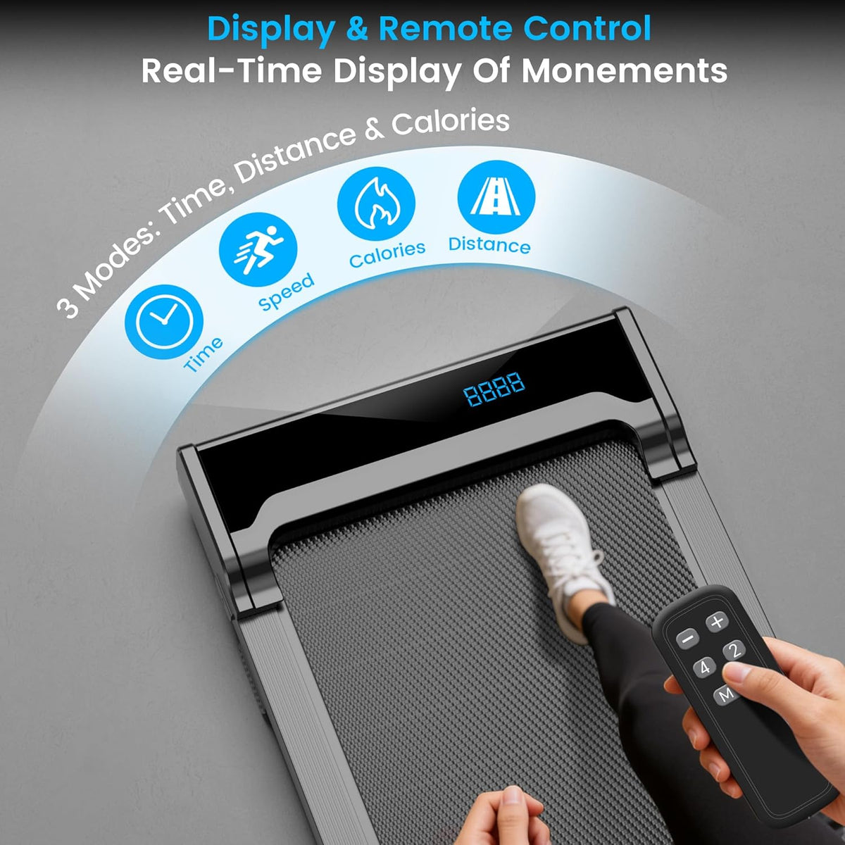 Rythkore X2ZF Under-Desk Walking Treadmill – Black – product detail