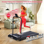 Potupus V300-DYV Under-Desk Walking Treadmill – Black-A1 – product detail