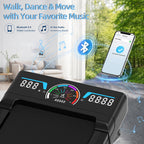 TRAILVIBER Under-Desk Walking Treadmill – Blue – product detail