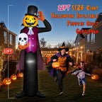 zukakii QM-WS-002 12-Foot Halloween Pumpkin & Ghost & Vampire Inflatable – black – product detail