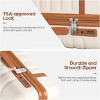 UKEIN 2304 Luggage Set – 3 piece set (20inch), Beige – Beige / 3 piece set (20inch) – product detail
