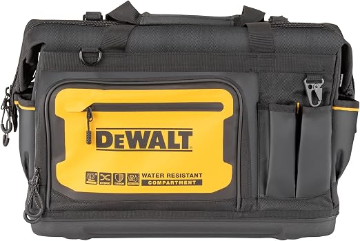 DEWALT DWST560104 20-Inch Wide-Mouth Tool Bag – Black, Yellow
