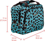 Rockland F102-BLUELEOPARD Softside Luggage Set – 2 Piece (19"/14" Tote), Blue Leopard – Blue Leopard / 2 Piece (19"/14" Tote) – product detail