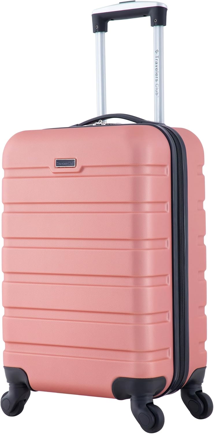 Travelers Club Carry-On Suitcase – 22-Inch, Rose Gold – Rose Gold / 22-Inch – product detail