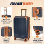 Cosbarn ZYK001 Hardside Luggage Set – Large, PorscheBlue – product detail