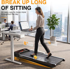 RJOP N4054 Under-Desk Walking Treadmill – Black-Red – product detail