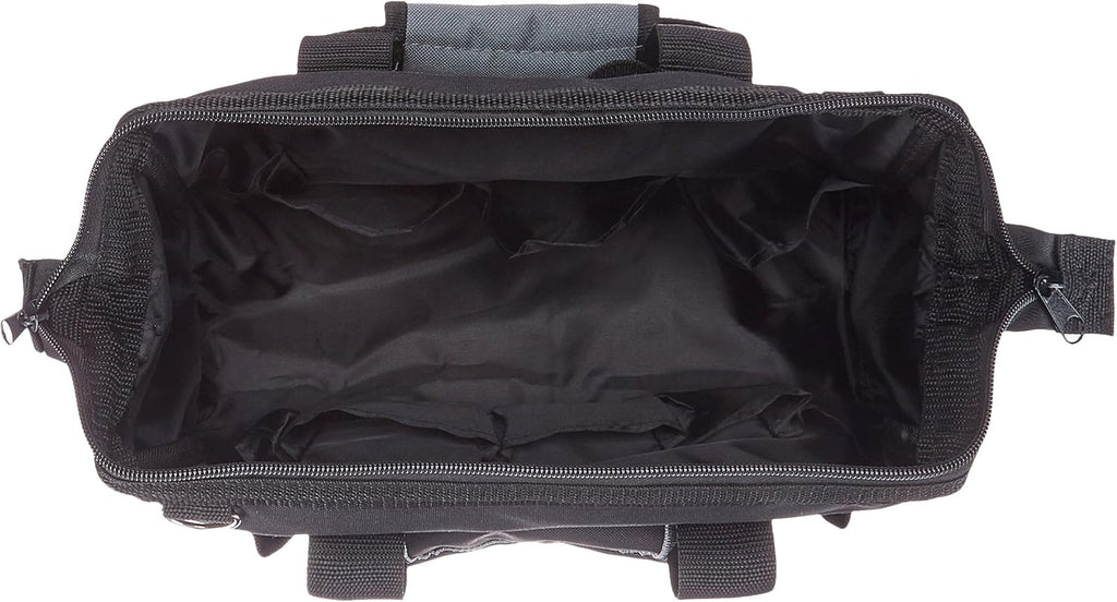 Amazon Basics TB001 12-Inch 16-Pocket Tool Bag – Small Standard Bag, Black & Gray – Small Standard Bag / Black & Gray – product detail