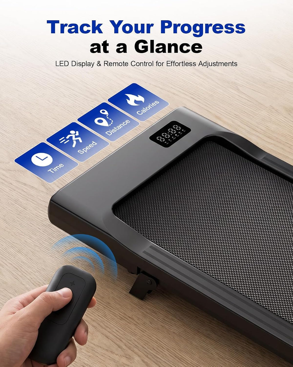 MJWW AA Under-Desk Walking Treadmill – Charcoal Black – product detail