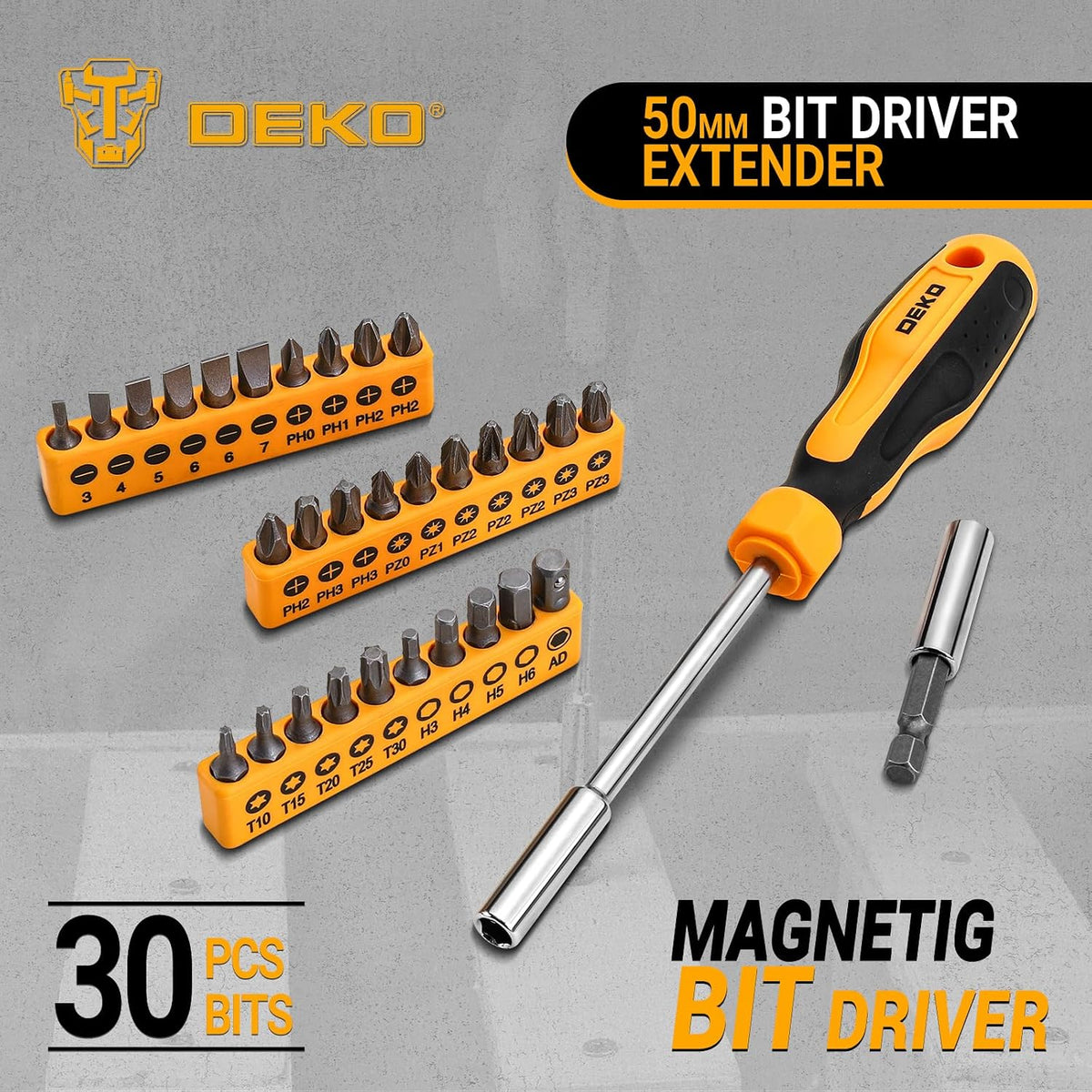 DEKOPRO DKMT62 62-Piece Household Hand Tool Kit – product detail