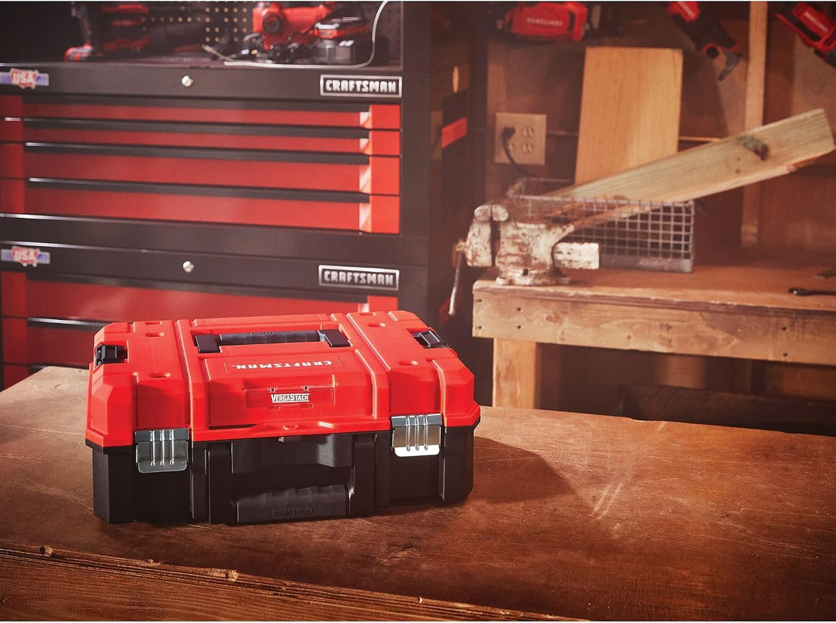 CRAFTSMAN CMST17830 17-Inch VERSASTACK Stackable Tool Box – red – product detail