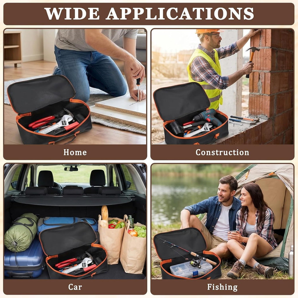 Zelphvt 5507DATD4778 Oxford Fabric Zippered Tool Bag – Black – product detail