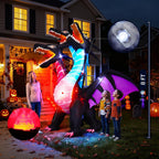 Thuodo FD241 8-Foot Halloween Three-Headed Dragon Inflatable – Black – product detail
